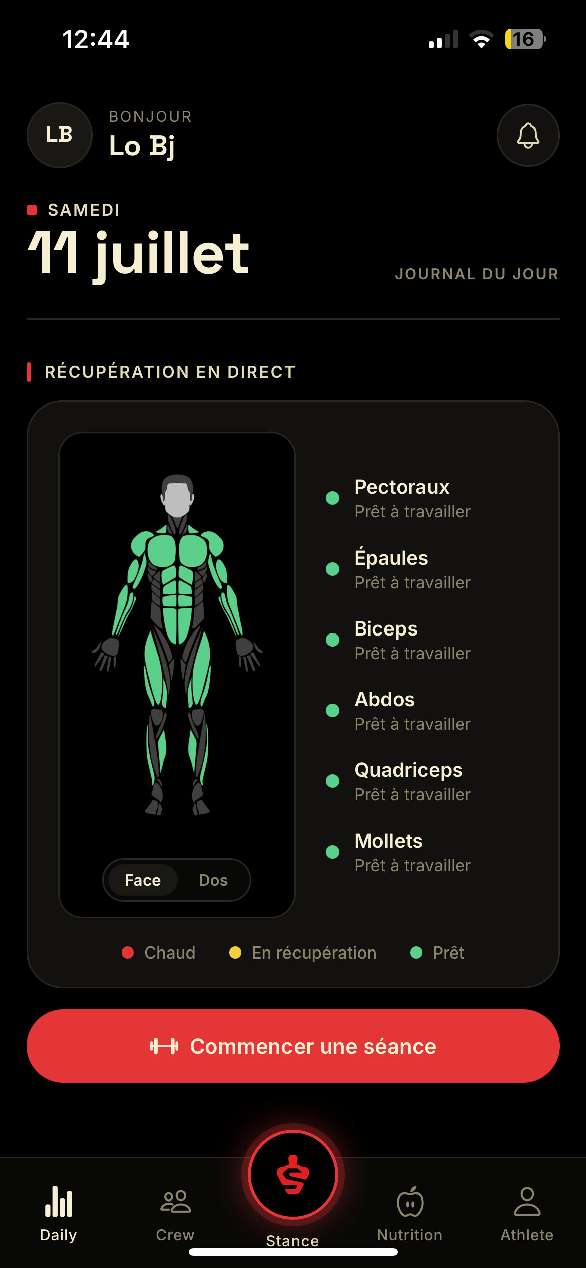 Tableau de récupération Daily de Stance
